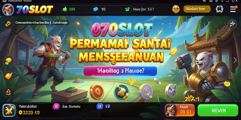 Screenshot utama 070SLOT menampilkan gameplay yang santai dan menghibur.