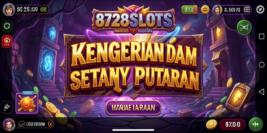 Tampilan gameplay <strong>8728SLOTS</strong> yang menyeramkan dan menegangkan.