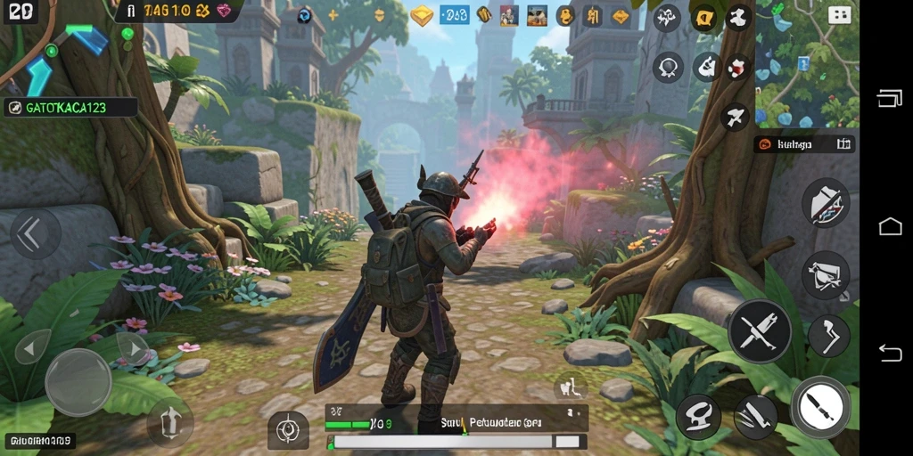 Screenshot gameplay GATOTKACA123 menampilkan aksi seru dalam dunia Simulation.