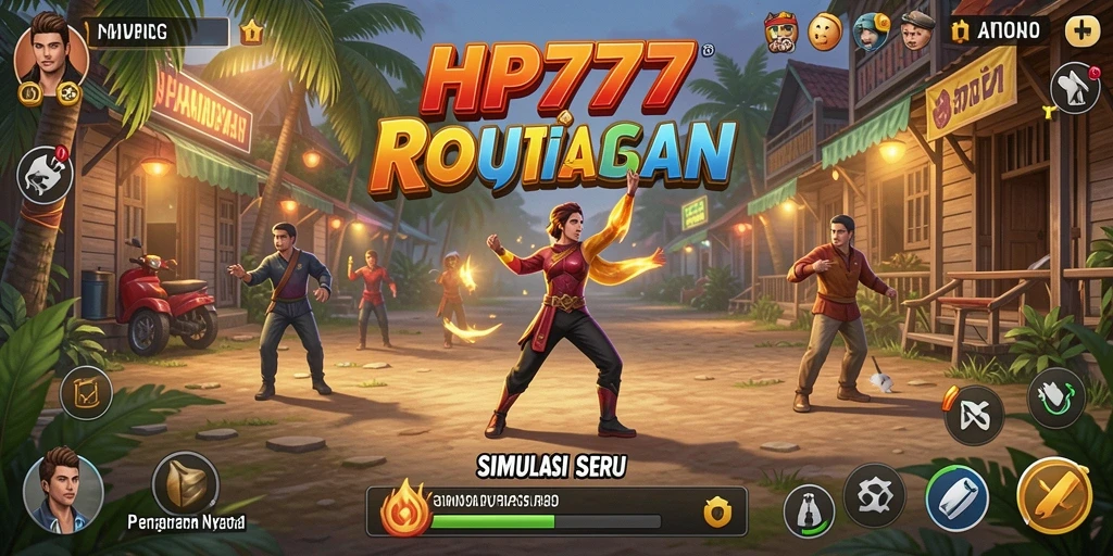 Tampilan pemain yang terlibat dalam gameplay simulasi yang menghibur.