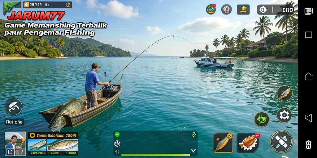 Screenshot gameplay JARUM77 dengan visual memancing yang memukau.