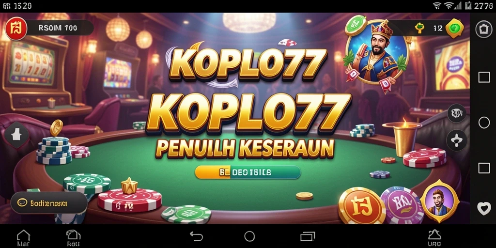 Screenshot KOPLO77 menampilkan gameplay seru dari permainan Kasino.