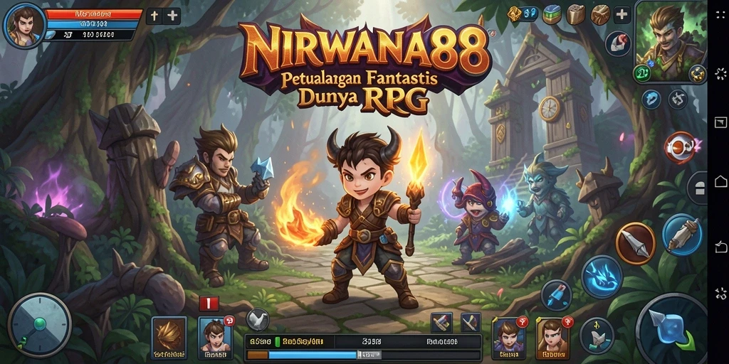 Tampilan menarik dari gameplay RPG NIRWANA88.