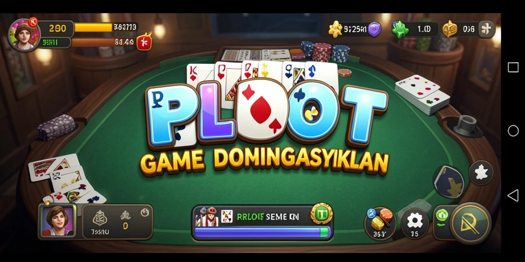 Screenshot gameplay RPLOOT menunjukkan aksi seru permainan Domino.