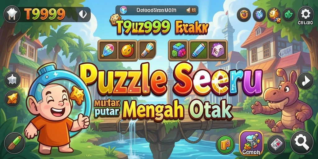 Screenshot T9999 menunjukkan gameplay Puzzle yang menantang dan menarik.